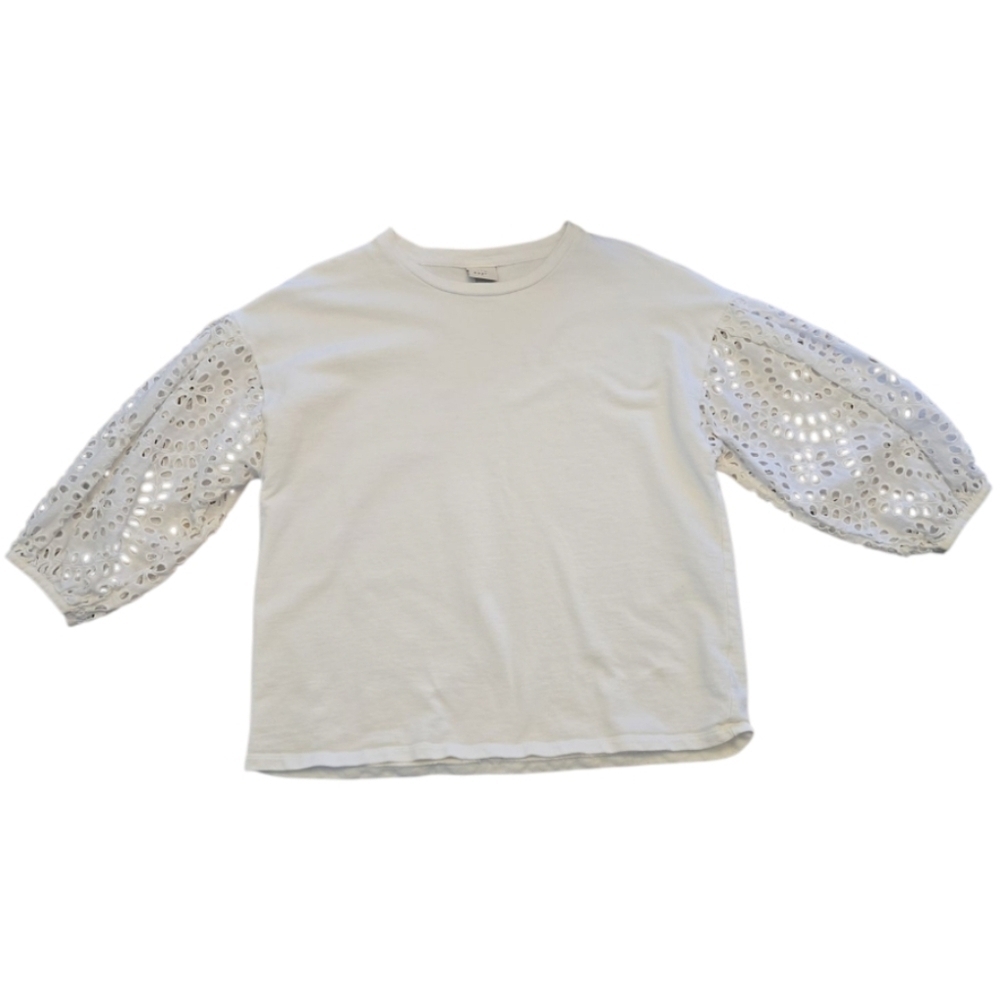 A New Day Eyelet Sleeve Sweatshirt